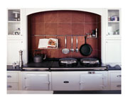 slate backsplash