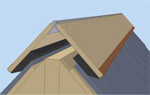 hinged roof vent system